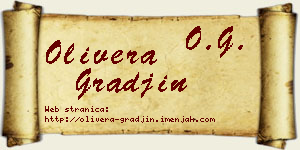 Olivera Građin vizit kartica